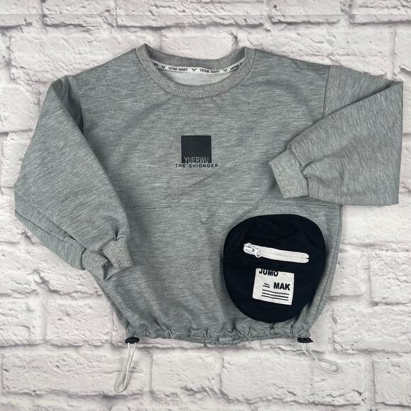 K0-1013 Hone Baby Crewneck Sweatshirt size 110 (5-6 year) - Picture 1 of 5